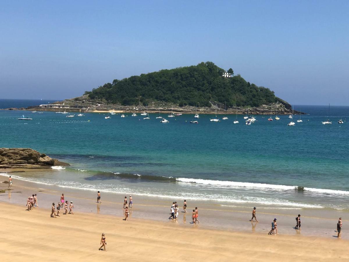 La Madame On La Concha Beach, Seaview Apartment San Sebastian Luaran gambar
