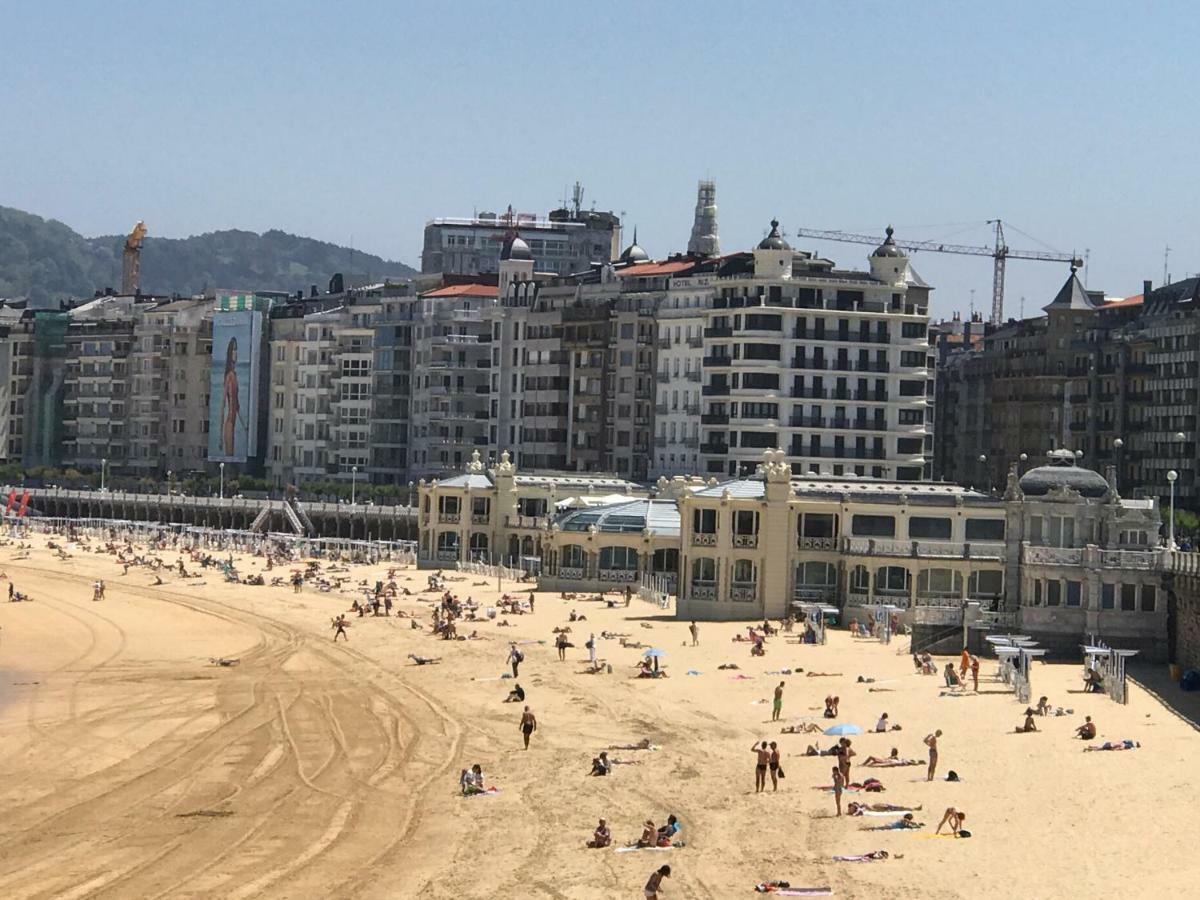 La Madame On La Concha Beach, Seaview Apartment San Sebastian Luaran gambar